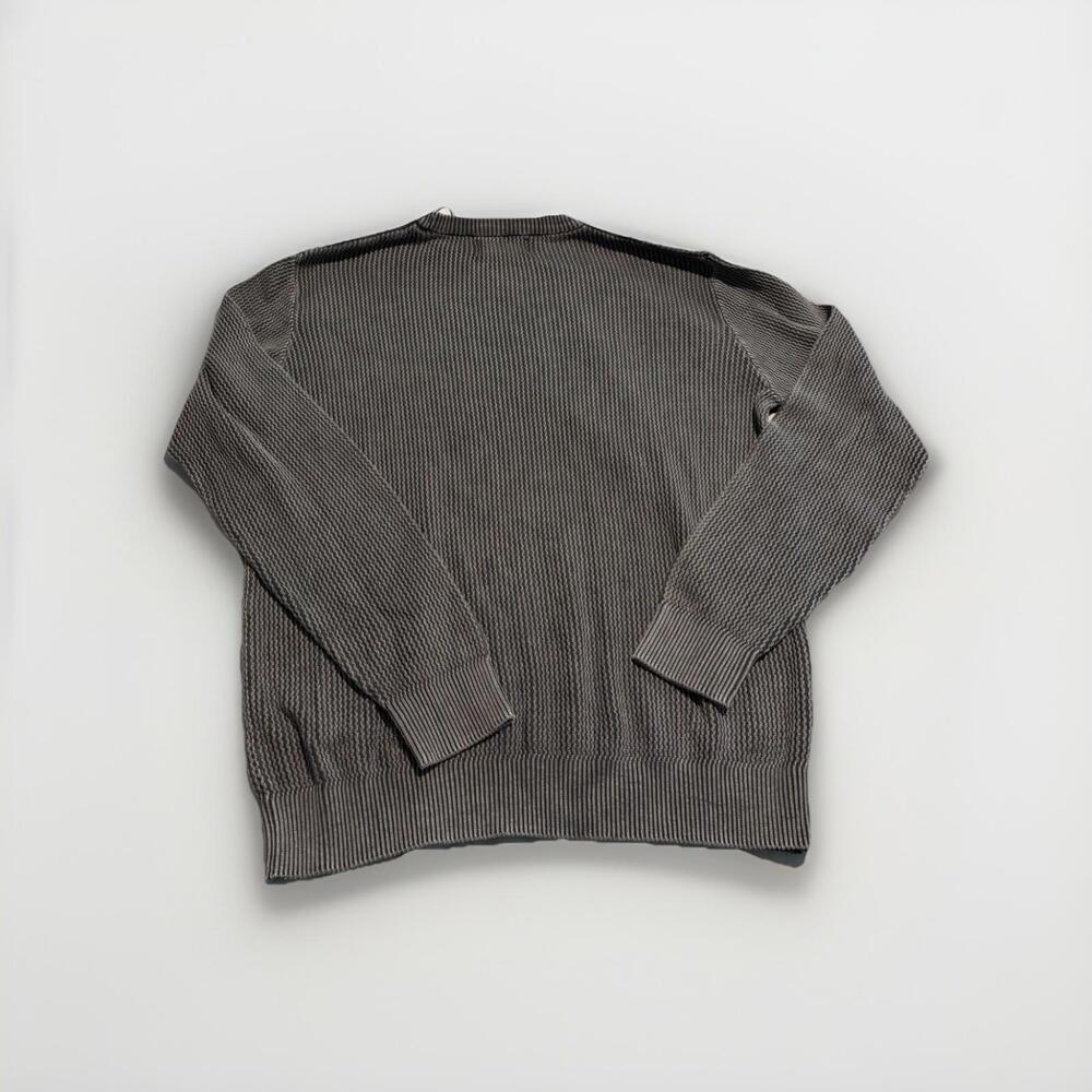 California Shirt Co. 100% Cotton Slouchy Charcoal Knit Sweater Sz. Large NWT(A5) - Picture 4 of 4